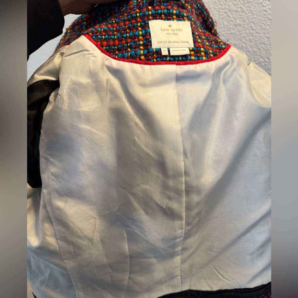Kate Spade ♠️ Tweed Pattern Blazer 6 - Picture 6 of 7